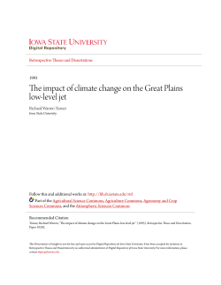 The impact of climate change on the Great Plains low