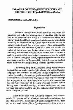 language. The words of a liter^^ text are signs that point to a certain