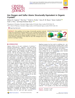 Are Oxygen and Sulfur Atoms Structurally Equivalent in Organic