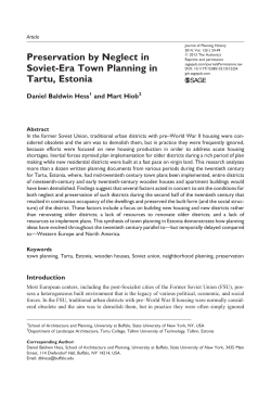 To read the full article in Journal of Planning History click