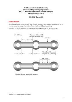 COMSOL Tutorial 3 - METU | Department of Mechanical Engineering