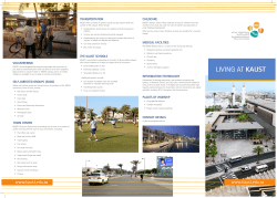 Living AT KAUST 2015-16