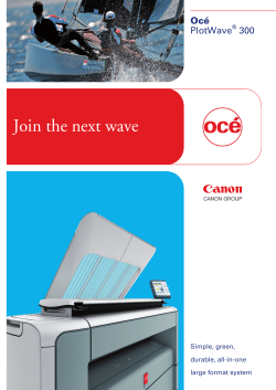 Brochure Oc&eacute; PlotWave 300 (update) (8P)