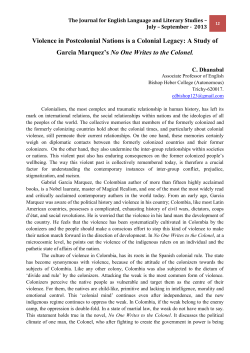 The Journal for English Language and Literary Studies