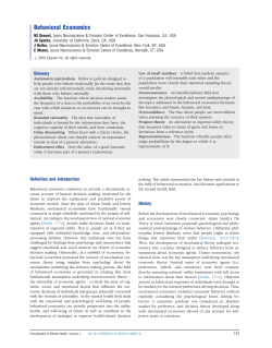 Behavioural Economics