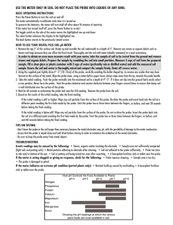 USE THE METER ONLY IN SOIL. DO NOT PLACE THE PROBE