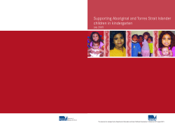 Supporting Aboriginal and Torres Strait Islander Children in