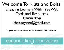 Free Online Resources Pre-Conference