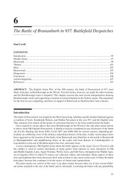 The Battle of Brunanburh in 937. Battlefield Dispatches