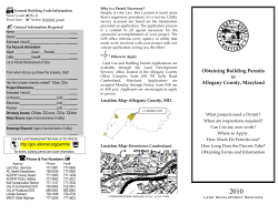 Obtaining Building Permits - 2010 Brochure
