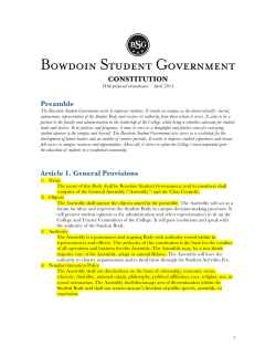 CONSTITUTION Preamble Article 1. General Provisions