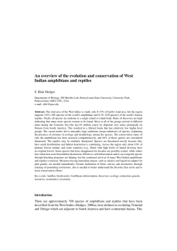 An overview of the evolution and conservation of West Indian