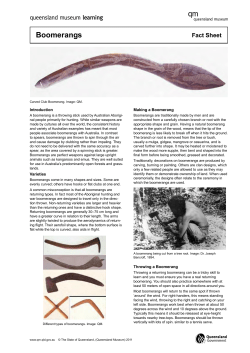 Boomerangs - Queensland Museum