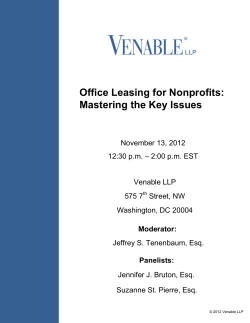 Office Leasing for Nonprofits: Mastering the Key Issues
