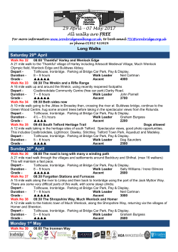 the long walk programme for 2017 here