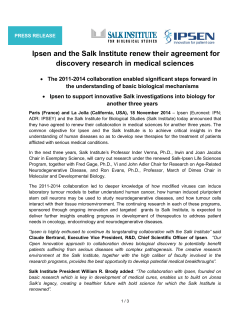18 11 2014 PR Ipsen Salk Insitute renewal agreement (FINAL)
