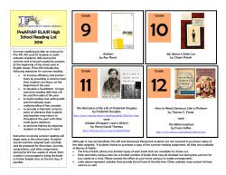 Summer Reading Lists