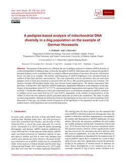 A pedigree-based analysis of mitochondrial DNA diversity
