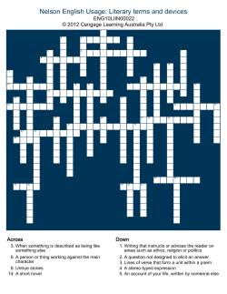 Literary terms and devices