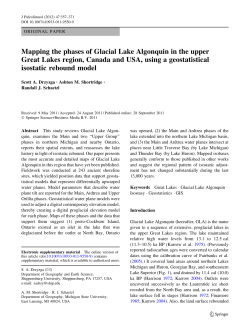Mapping the phases of Glacial Lake Algonquin