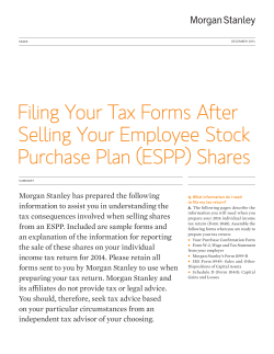 Filing Your Tax Forms After Selling Your Employee Stock Purchase