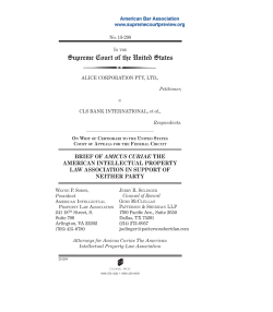 Brief for the American Intellectual Property Law Association in