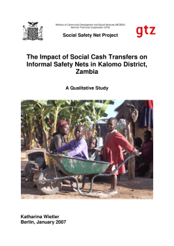 The Impact of Social Cash Transfers on Informal Safety Nets in