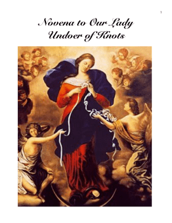 Novena to Our Lady Undoer of Knots