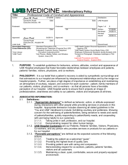 Professional Code of Conduct and Appearance I#204r5