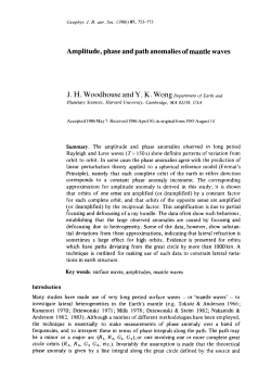 Amplitude, phase and path anomalies of mantle waves