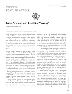 Pulse Oximetry and Breathing Training