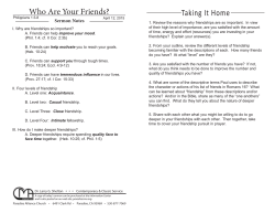Taking It Home - Paradise Alliance Church