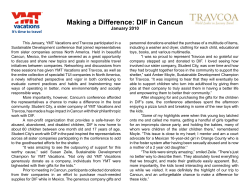 Read more and view pictures of the DIF Project in Cancun!