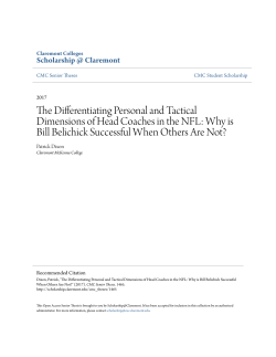 The Differentiating Personal and Tactical Dimensions of Head