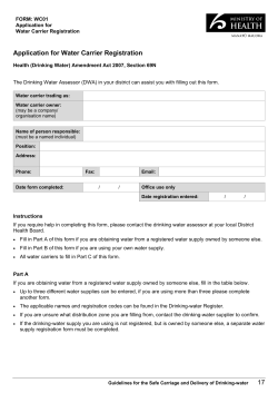 Application for Water Carrier Registration 17