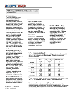 Engineering Data-Corrosion Test Results