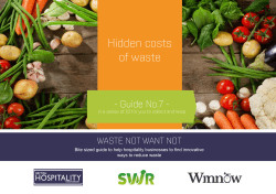 Hidden costs of waste - British Hospitality Association