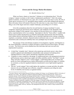 Enron and the Energy Market Revolution