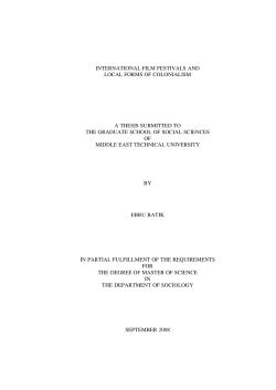 international film festivals and local forms of colonialism