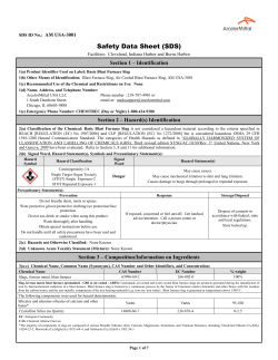 Safety Data Sheet (SDS)