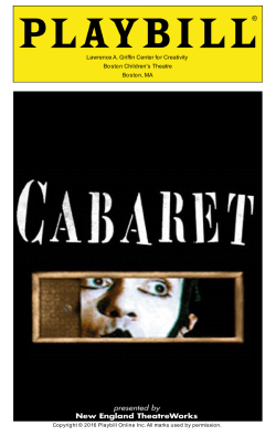 cabaret - Boston Children`s Theatre