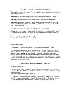Proposed Amendment to the Senate Constitution Whereas three