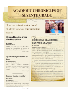 academic chronicles of seventh grade