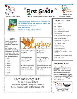 First Grade - Challenge Charter School
