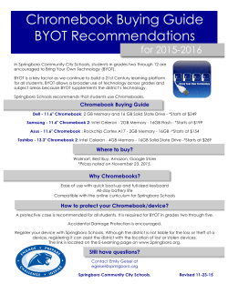 Chromebook Buying Guide BYOT Recommendations