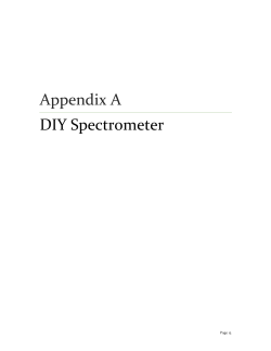 Appendix A DIY Spectrometer