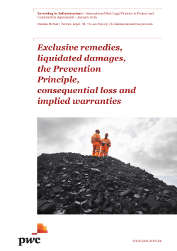 Exclusive remedies, liquidated damages, the
