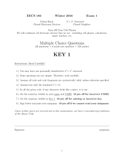 Multiple Choice Questions