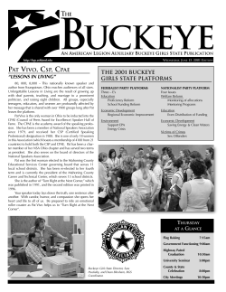 THE 2001 BUCKEYE GIRLS STATE PLATFORMS
