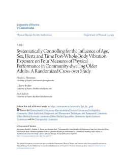 Systematically Controlling for the Influence of Age, Sex, Hertz and